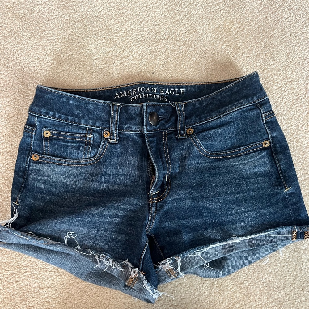 American Eagle Outfitters Women's Blue Denim Shorts